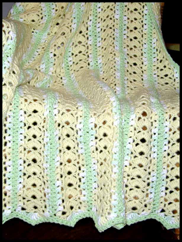 Miles of Shells Baby Afghan (click to see closeup)