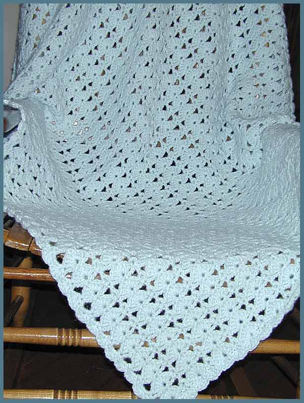 Lullaby Shells Baby Afghan (click to see closeup)