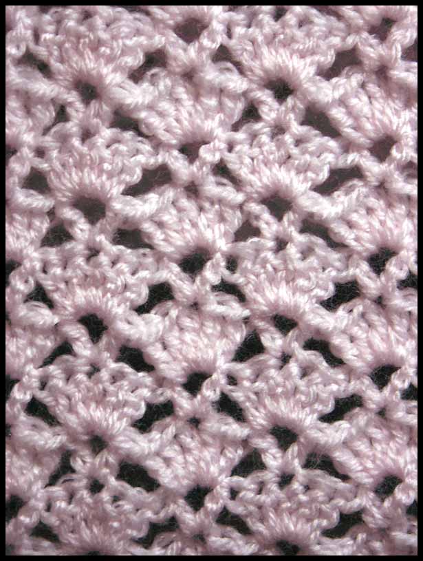 Cloud Soft Shells II Baby Afghan Closeup (click to go back)