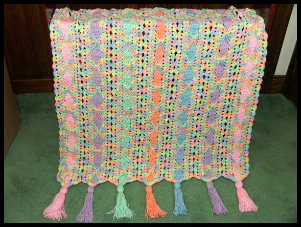 Bright Ribbons Baby Afghan (click to see closeup)