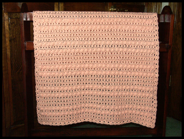 Bobbles & Crosses Baby Afghan (click to see closeup)