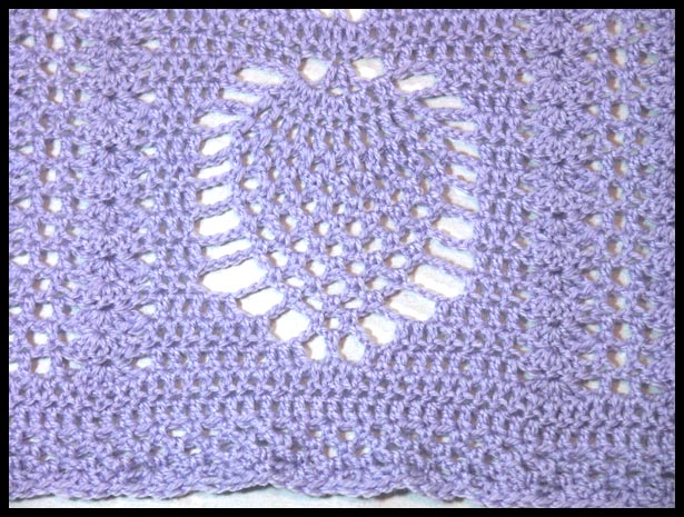 Elegance Heirloom Baby Blanket Closeup (click to go back)