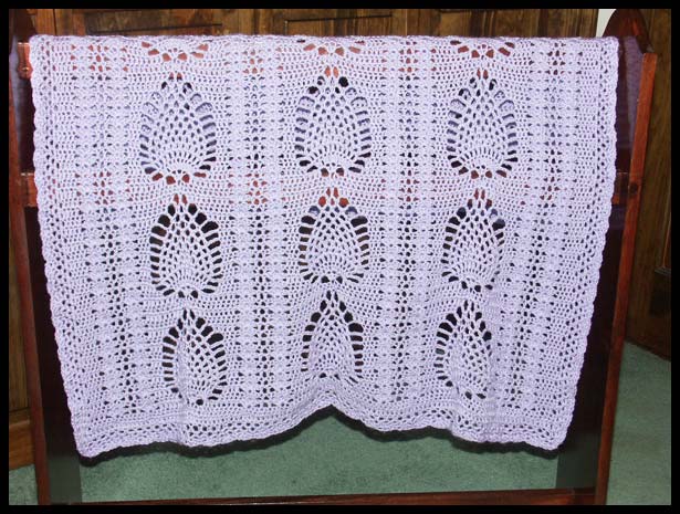 Elegance Heirloom Baby Afghan (click to see closeup)