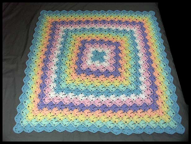 Bavarian Rainbow Baby Afghan