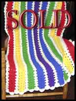 Bright Stripes Toddler Afghan
