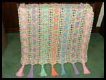 Bright Ribbons Baby Afghan