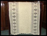 Aran Filet Baby Blanket