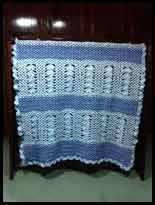 V-Stitch Shell Baby Blanket