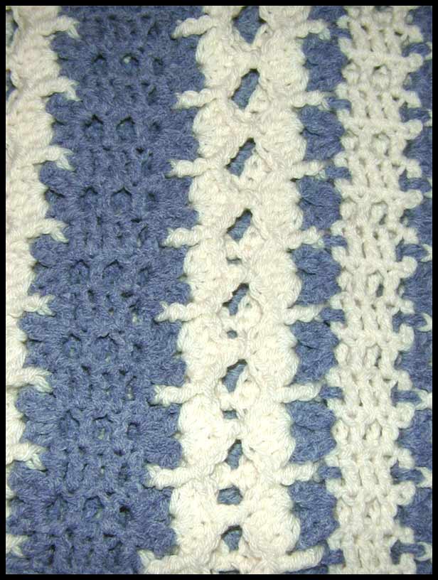 Carefree Pleasures Afghan Closeup (click to go back)