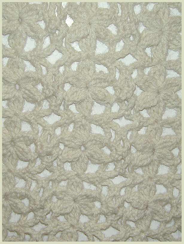 Snowglories Afghan Closeup (click to go back)