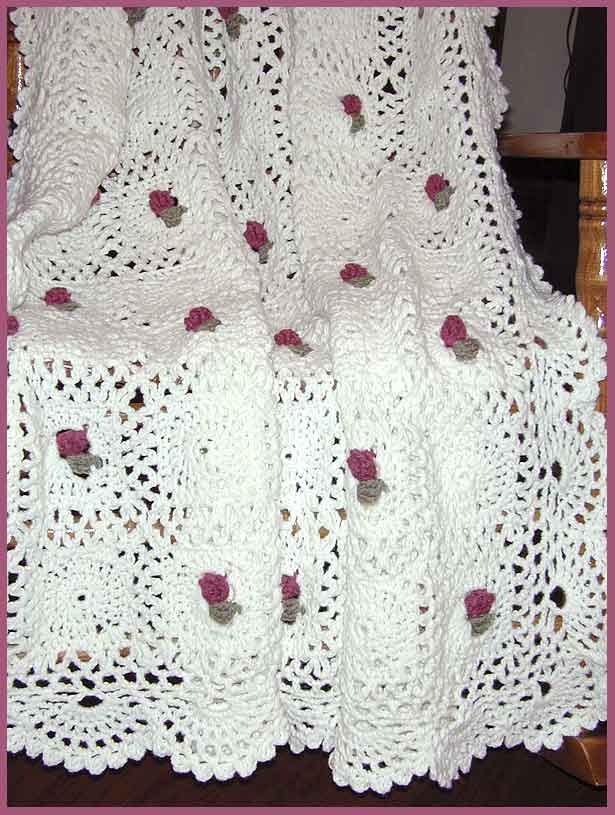 Rosebud Afghan (click to see closeup)