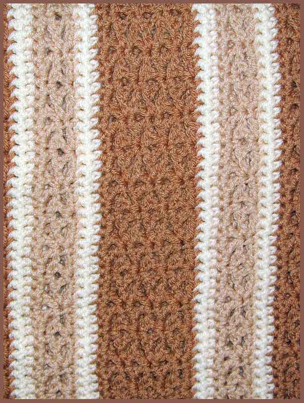 Hayride Wrap Afghan Closeup (click to go back)