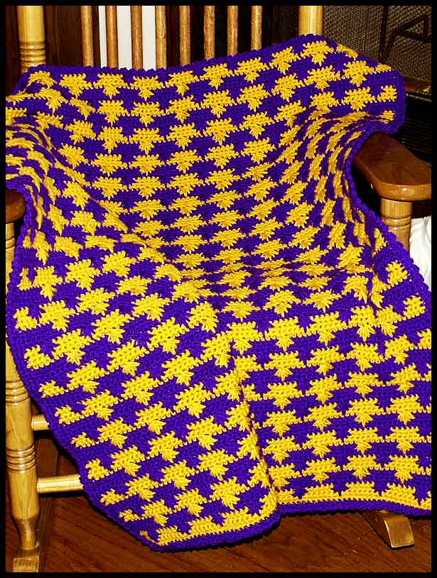 LSU Cozy Lap Robe (click to see closeup)