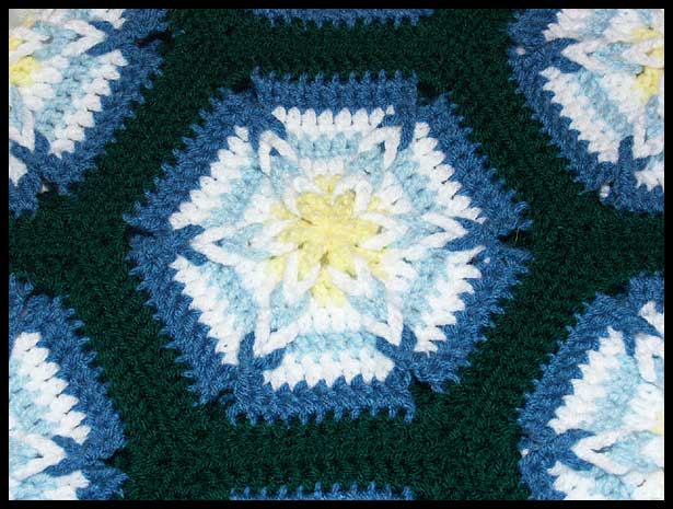 Hexagon Star Closeup (click to go back)