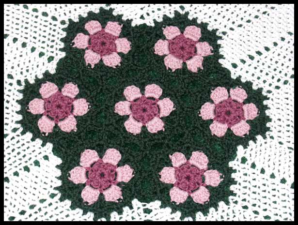 Floral Hexagon Center Closeup (click to go back)