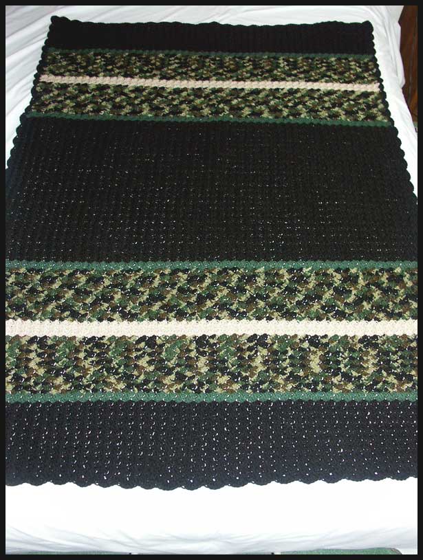 Ripple Stitch Afghan (click to see closeup)