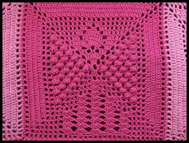 Pink Angels Dark Square Closeup (click to go back)