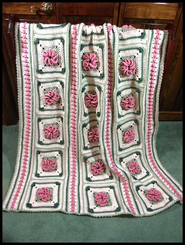 Pink Carnations Afghan