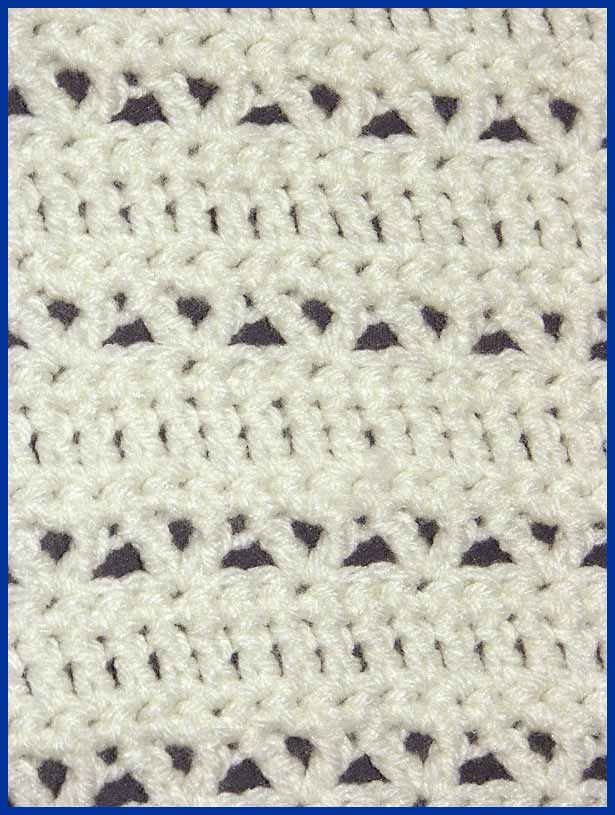 V-Stitch Scarf Closeup (click to go back)