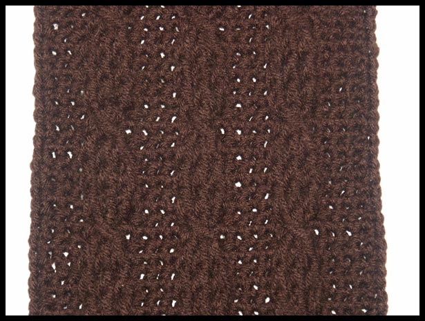 Twisted Cable Scarf II Closeup (click to go back)