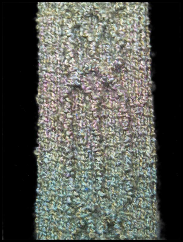 Braided Cable Scarf Closeup (click to go back)