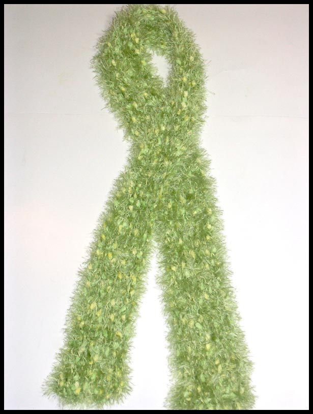 Guacamole Skinny Scarf (click to see closeup)