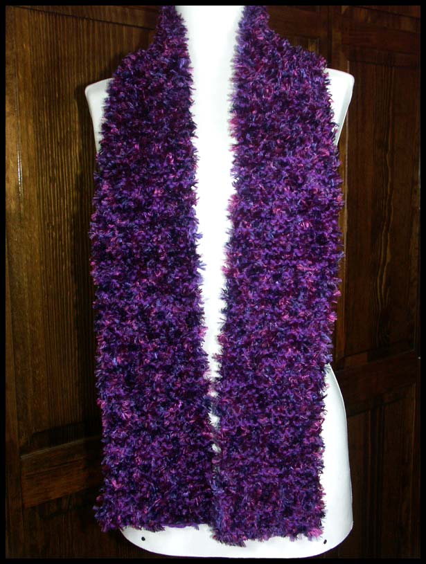 Purple Boa Scarf