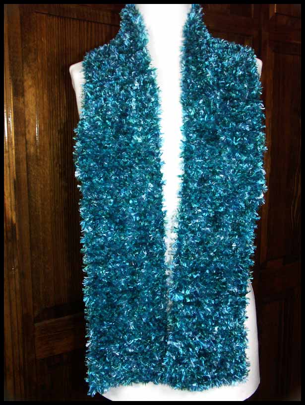 Teal Boa Scarf