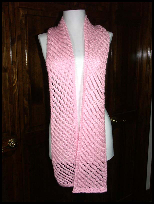 Diagonal Lace Scarf