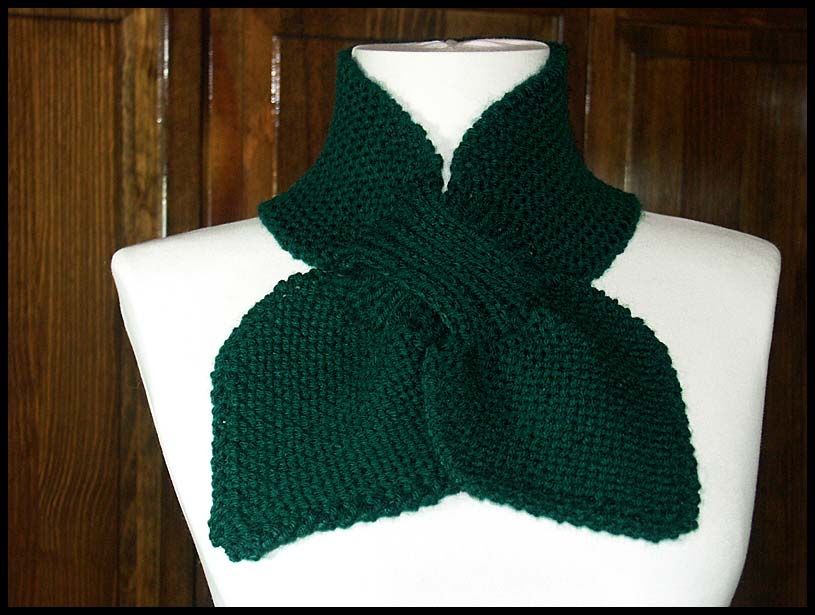 Bow Knot Scarf - Hunter Green