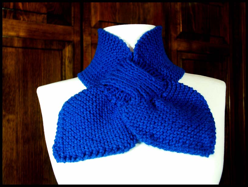 Bow Knot Scarf - Royal Blue