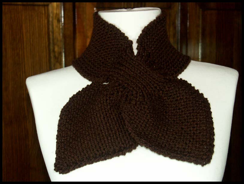 Bow Knot Scarf - Coffee