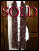 Brown Fancy Fur Scarf