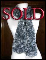 Gray Keyhole Boa Scarf