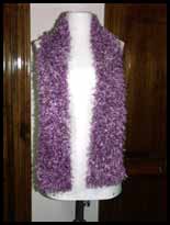 Purple Fur Scarf