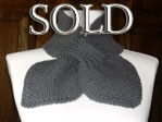 Bow Knot Scarf - Dk Grey