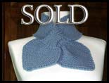 Bow Knot Scarf - Slate Blue