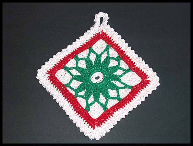 Christmas Star Potholder