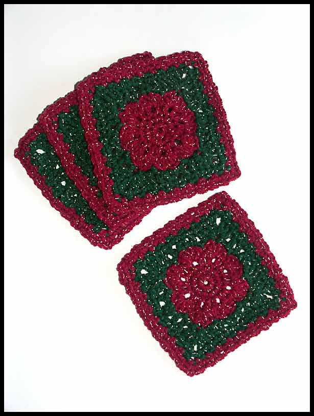 Festive Poppies Coaster Set