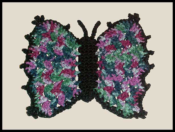 Dark Butterfly Potholder