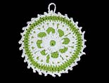 Kelly Green Lacy Silhouette Potholder