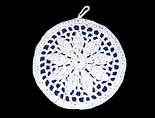 White Dahlia Potholder