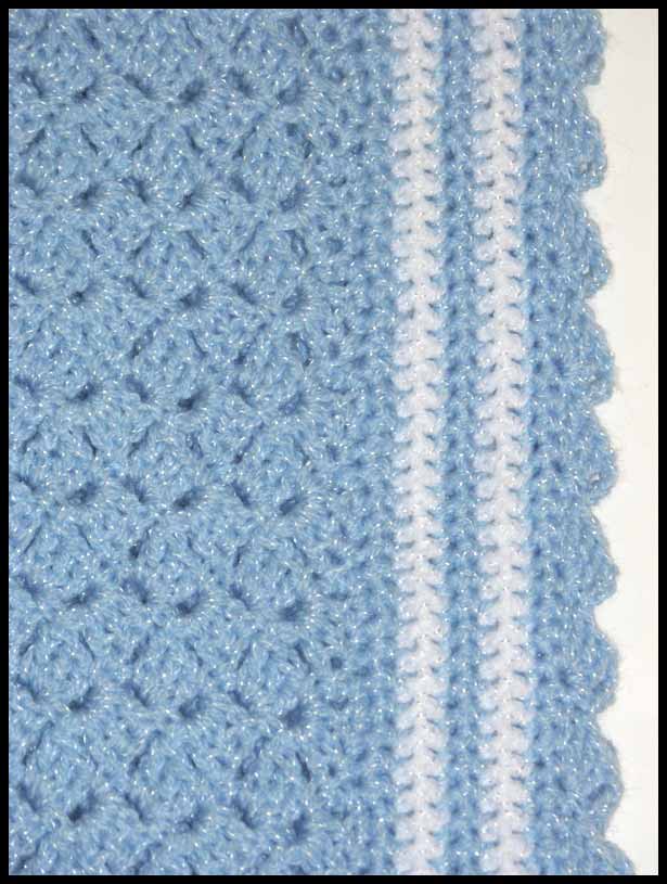 Little Boy Blue Afghan Closeup (click to go back)