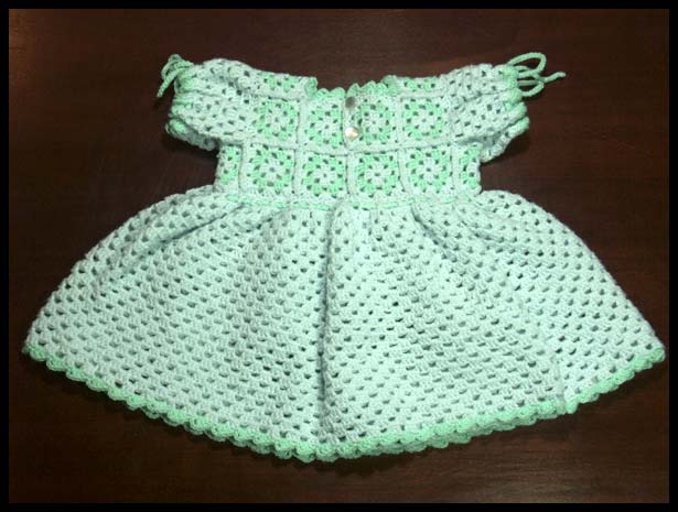 Granny Yoke Baby Dress Back (click to go back)