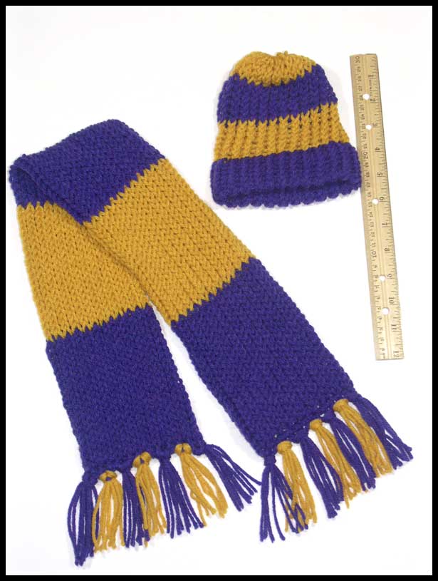 Infant's LSU Hat & Scarf with Ruler (click to go back)