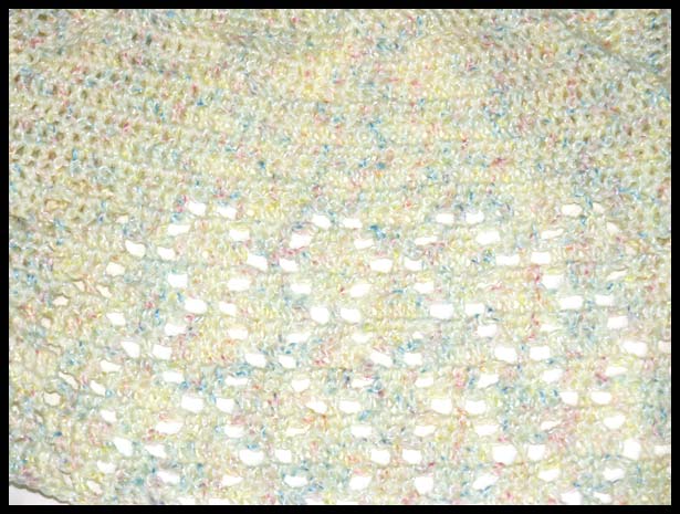 Diamond Cascade Layette Closeup (click to go back)