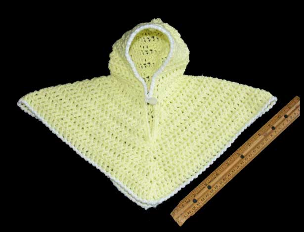 Large Preemie Hooded Poncho