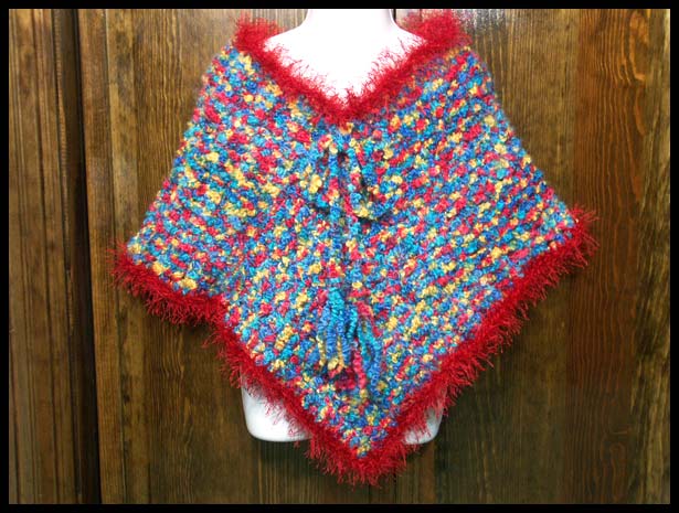 Jelly Bean Boucl Girl's Poncho