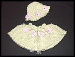 Berry Bobble & Flowers Poncho & Hat