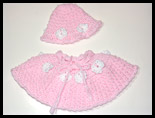 Berry Bobbles & Flowers Poncho & Hat